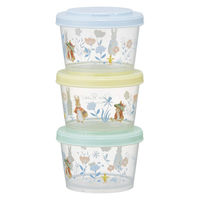 スケーター 保存容器 240ml 薄肉保存容器 3個組 ピーターラビット 494955 1個（直送品）