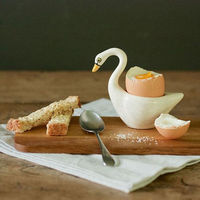 Hannah Turner エッグカップ Egg cups Swan White 白鳥 424010 1個（直送品）