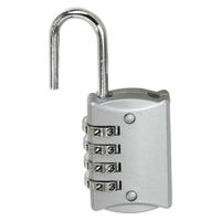 ハイロジック 4段文字合わせ錠 30mm シルバー GS-795 1個（直送品）