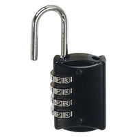 ハイロジック 4段文字合わせ錠 30mm ブラック GS-796 1個（直送品）