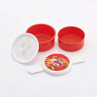 スケーター 弁当箱 二段 500ml 丸型ランチボックス2段 カルビー かっぱえびせん 493423 1個（直送品）