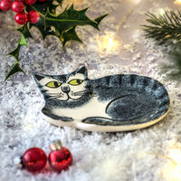 Hannah Turner トレイ Trinket Dish 動物 TABBY 424012 1個（直送品）