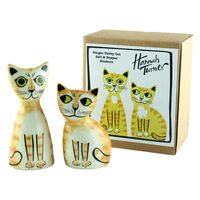 Hannah Turner 調味料入れ 塩コショウ入れ アニマル CatGingerTabby 424023 1個（直送品）
