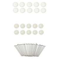 ハイロジック スチールパネル 420x600mm ホワイト 1枚・ピン付 59052 1個（直送品）