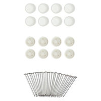 ハイロジック スチールパネル 420x300mm ホワイト 1枚・ピン付 59051 1個（直送品）