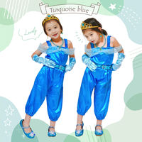 アーテック キッズコスプレ衣装 プリンセスドレス ターコイズブルー 21825 1セット(1包×2)（直送品）