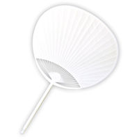 アーテック うちわ 丸柄(プラ製) 10本組 38063 1包（直送品）
