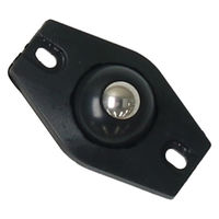 ハイロジック ボールキャスターミニ ブラック 4個入 60493 1個（直送品）