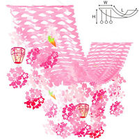 ポップギャラリー(POPGALLERY) ぼんぼり桜プリーツハンガー TA1-1211 1個（直送品）