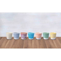 ヤマ庄陶器 フリーカップ 300ml 彩 カップ ボウル 陶器 信楽焼 日本製 グリーンアップル 318567 1個（直送品）