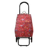ウノフク ショッピングカート CHARMISS メルヘン柄 28L 大容量 レッド 385596 1個（直送品）