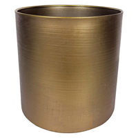 ホワイエ プランター MC円柱ベース 直径17×高さ17cm アイアン アンティークゴールド 404087 1個（直送品）