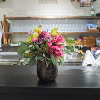 ホワイエ 植木鉢 AM3.5ベース アルミ 直径13×高さ13cm ブラック 410509 1個（直送品）