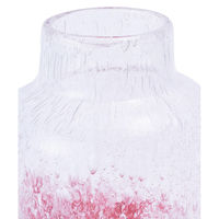 ホワイエ 花瓶 DGボトル ガラス 直径10.5x高さ16 クリアピンク 413786 1個（直送品）