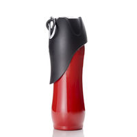 ルークラン 給水器 ループ ステンレスボトル L 750ml 犬 散歩 ペット用 レッド 432922 1個（直送品）