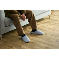 ResoTrading スリッパ クロッカス Lサイズ 24.0-26.5cm ストライプ柄 ブルー 433176 1個（直送品）