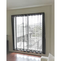 加栄レース レースカーテン ブラックレース 100×176~228cm 2枚組 幅100×丈176cm2枚組 440489 1個（直送品）
