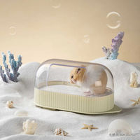 ルークラン 砂浴び 小動物 ミオファン バスルーム イエロー ハムスター 鳥 ペット 441447 1個（直送品）