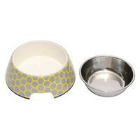 ルークラン フードボウル ループ スタイリーボウル S 犬 猫 ペット ハニカムアッシュ 447583 1個（直送品）