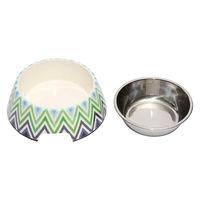 ルークラン フードボウル ループ スタイリーボウル S 犬 猫 ペット フォレストグリーン 447586 1個（直送品）