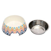 ルークラン フードボウル ループ スタイリーボウル M 犬 猫 ペット フォレストオレンジ 447591 1個（直送品）