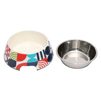 ルークラン フードボウル ループ スタイリーボウル M 犬 猫 ペット アートサークル 447592 1個（直送品）