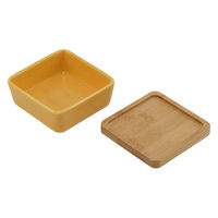 ルークラン フードボウル ループ ディッシュ ピッコロ 陶器 犬 猫 ペット イエロー 447683 1個（直送品）