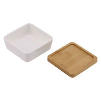 ルークラン フードボウル ループ ディッシュ ピッコロ 陶器 犬 猫 ペット ホワイト 447688 1個（直送品）