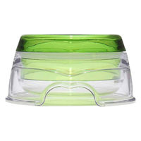 ルークラン フードボウル ループ 2in1 ボウル 犬 猫 ペット クリアグリーン 447689 1個（直送品）