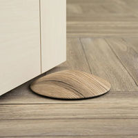 ルークラン ドアストッパー ドアリス ペーパーウェイト 木目調 すべり止め付 ボルドーオーク 449296 1個（直送品）