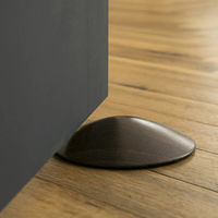 ルークラン ドアストッパー ドアリス ペーパーウェイト 木目調 すべり止め付 アメリカンウォールナット 449299 1個（直送品）