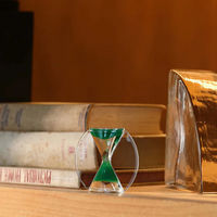 ルークラン 逆砂時計 観賞用 アプリクス ゴーアップ ディスク グリーン 449301 1個（直送品）