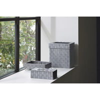 サンリツ ゴミ箱 15L 角型 抗菌 1WAY 客室用 KLEANE グレー 458372 1個（直送品）