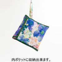 美研繊維 エコバッグ 撥水エコバッグ 綿100% マチ付き フラワーガーデン 458822 1個（直送品）