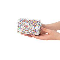 美研繊維 ポーチ オーガニックコットン 100% Sサイズ 和柄 彩花 461399 1個（直送品）