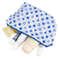 美研繊維 ポーチ オーガニックコットン 100% Mサイズ 和柄 かくれ千鳥 461405 1個（直送品）