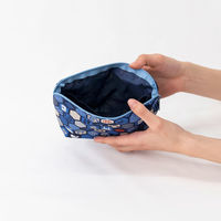 美研繊維 ポーチ オーガニックコットン 100% Mサイズ 和柄 六角 461409 1個（直送品）