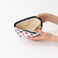 美研繊維 ポーチ オーガニックコットン 100% Mサイズ 和柄 祭 461410 1個（直送品）