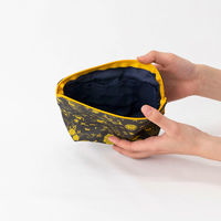 美研繊維 ポーチ オーガニックコットン 100% Mサイズ 和柄 花小紋 461412 1個（直送品）