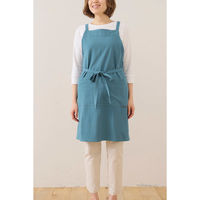 デュプリュス エプロン atelier Nuuit ウォッシュドコットン クロスエプロン ブルー 464575 1個（直送品）