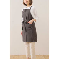 デュプリュス エプロン atelier Nuuit ウォッシュドコットン クロスエプロン ブラック 464574 1個（直送品）