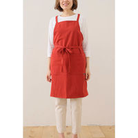 デュプリュス エプロン atelier Nuuit ウォッシュドコットン クロスエプロン ブリックレッド 464584 1個（直送品）