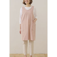 デュプリュス エプロン atelier Nuuit ウォッシュドコットン クロスオーバー ペールピンク 464597 1個（直送品）