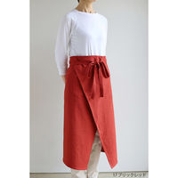 デュプリュス エプロン atelier Nuuit ウォッシュドコットン ギャルソンエプロン ブリックレッド 464607 1個（直送品）