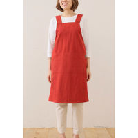 デュプリュス エプロン atelier Nuuit ウォッシュドコットン Hタイプエプロン ブリックレッド 464616 1個（直送品）