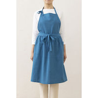 デュプリュス エプロン atelier Nuuit 綿麻ウエストギャザーエプロン ブルー 464628 1個（直送品）