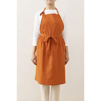 デュプリュス エプロン atelier Nuuit 綿麻ウエストギャザーエプロン オレンジ 464631 1個（直送品）