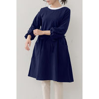 デュプリュス エプロン atelier Nuuit カッポウギ ネイビー 464634 1個（直送品）