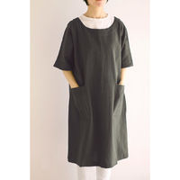 デュプリュス エプロン atelier Nuuit ドルマンスリーブワンピース チャコール 464655 1個（直送品）