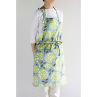 デュプリュス エプロン atelier Nuuit フラワ―プリント ショートエプロン グリーンミント 464677 1個（直送品）